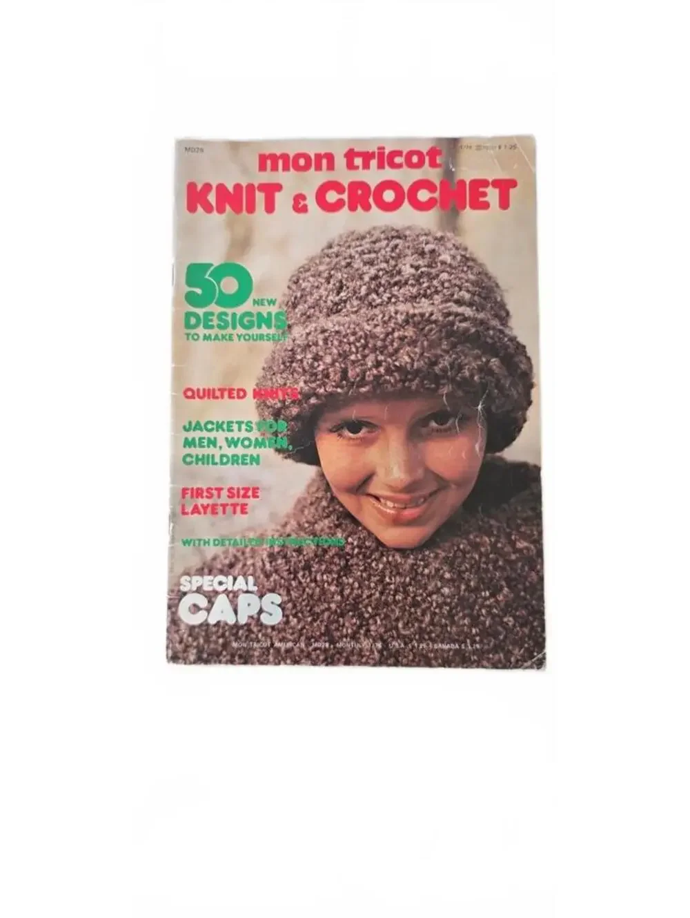 Vintage mon tricot Knit & Crochet Special Caps Booklet